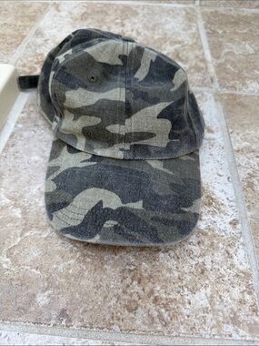 Treasure & Bond Olive Green Camouflage Baseball Hat